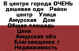 В центре города ОЧЕНЬ дешевая одн › Район ­ центр › Улица ­ Амурская › Дом ­ 9 › Общая площадь ­ 31 › Цена ­ 1 350 000 - Амурская обл., Благовещенск г. Недвижимость » Квартиры продажа   . Амурская обл.,Благовещенск г.